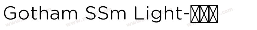 Gotham SSm Light字体转换